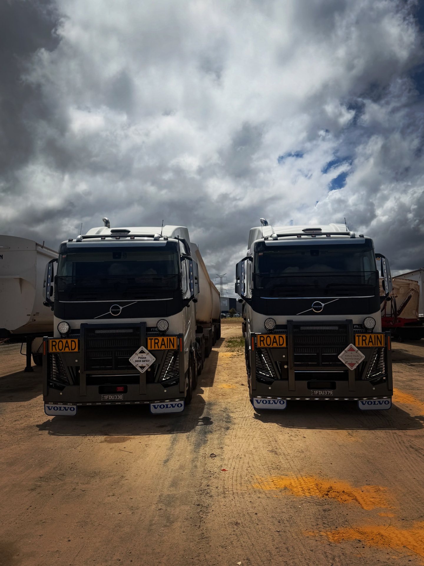 BJ Group Volvo prime movers in the yard